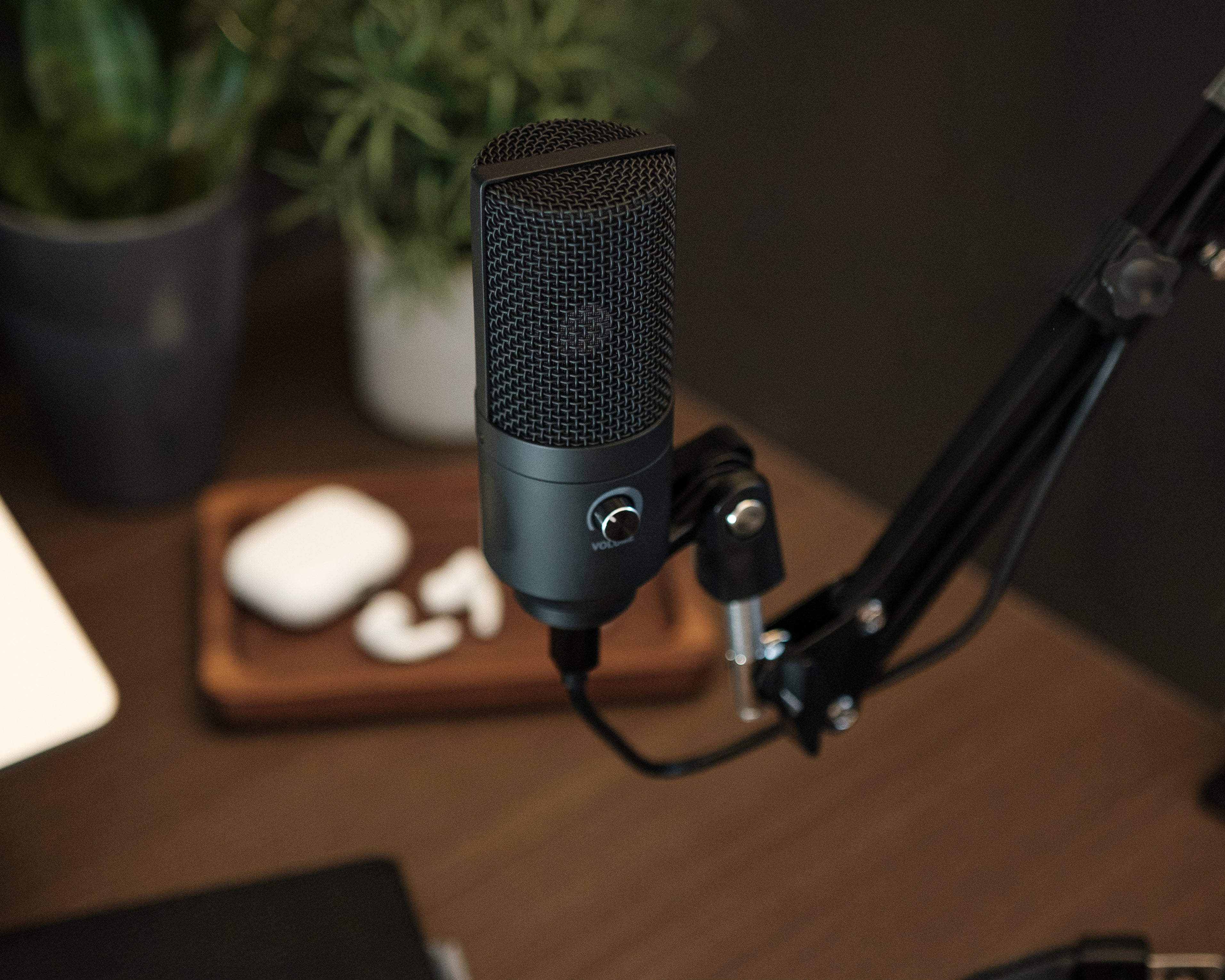 Microphone on desk