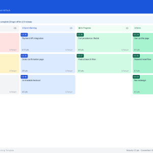 Agile Sprint Planning Template Preview