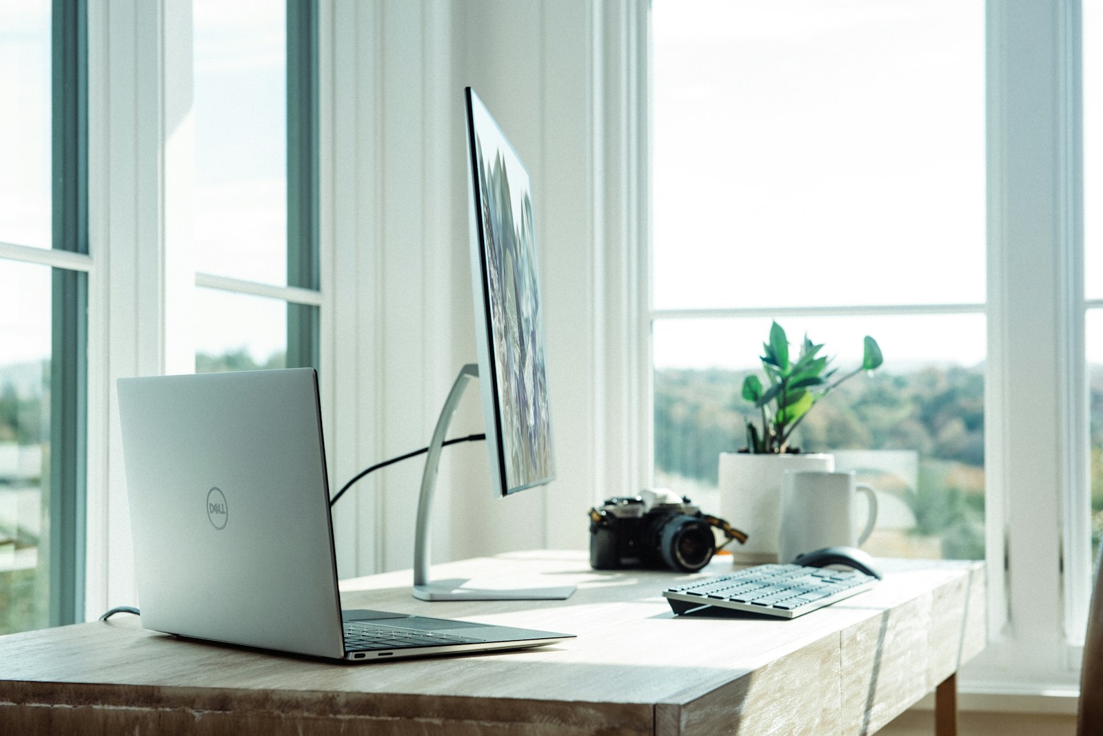 Minimalist desk setup