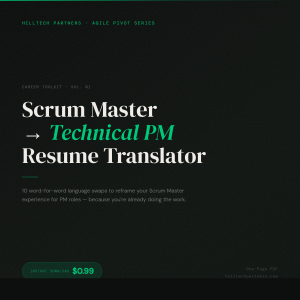 Scrum Master → Technical PM Resume Translator